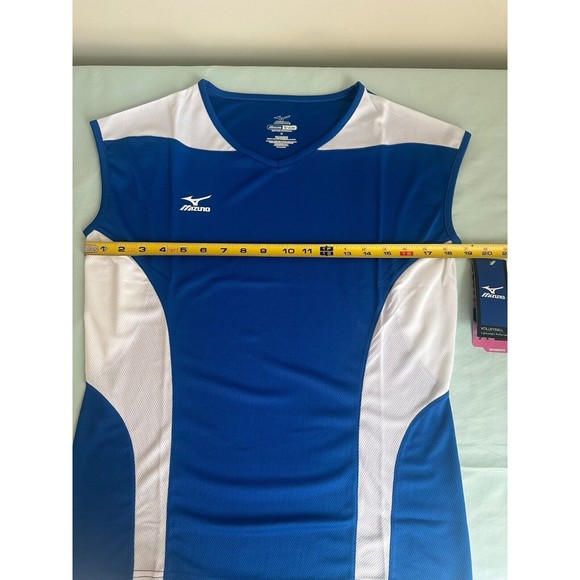 Mizuno Women's Volleyball Performance Cap Sleeve G3 Jersey, Royal/White - Small - Picture 3 of 6